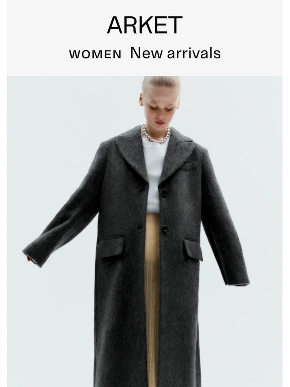 Arket Just arrived The fulllength wool coat Milled