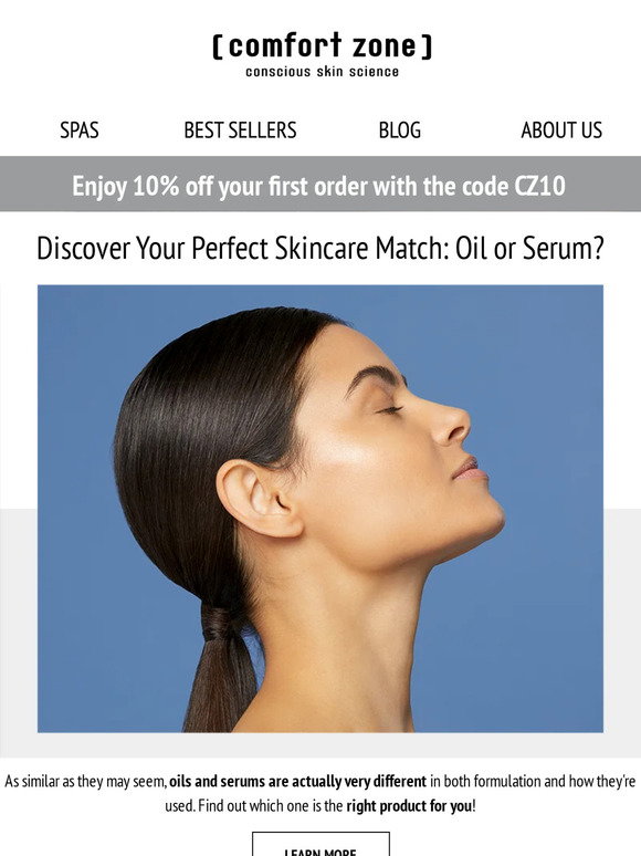 Comfort Zone Oil vs. Serum What's the difference? Milled