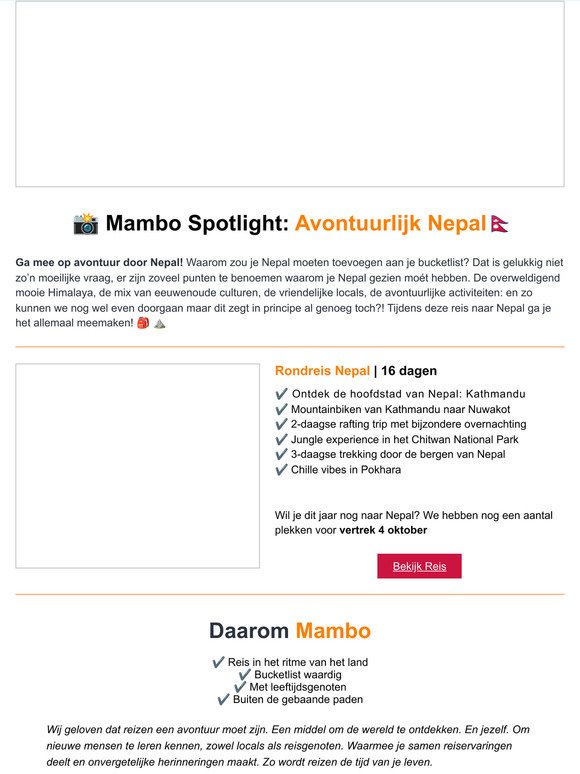 📸 Mambo Spotlight: Mystieke reis door Nepal 🇳🇵