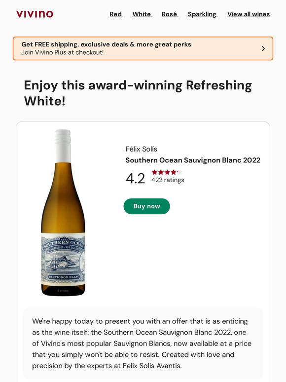 Best Price Ever on One of Vivino's Most Popular Sauvignon Blancs!