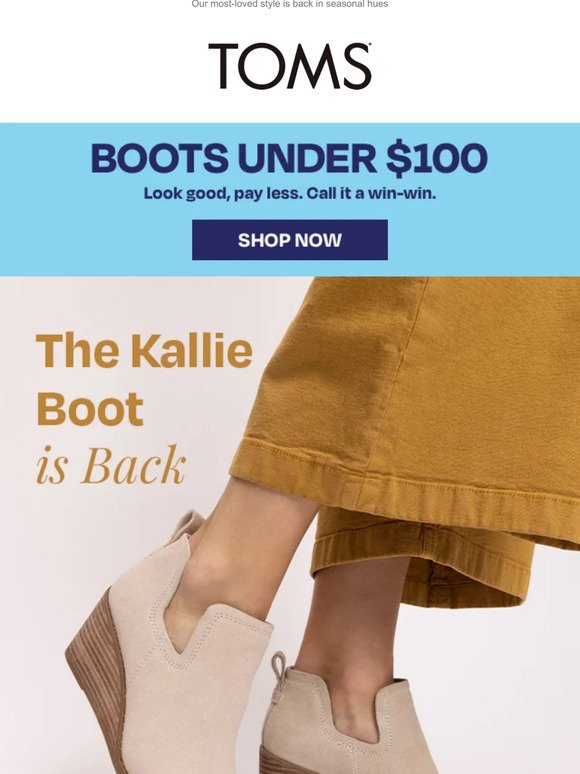 The Kallie: Now in wide widths | Boots UNDER $100