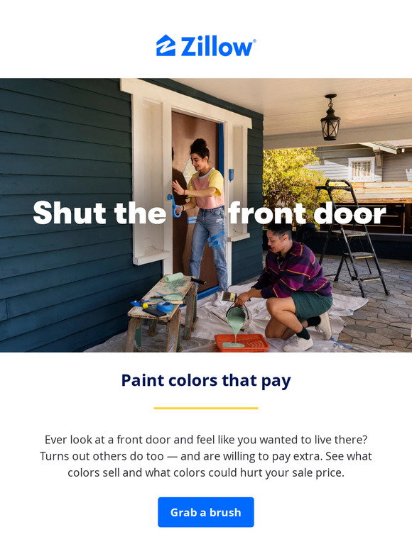 Zilo Color Zillow: The door color that raises home values | Milled