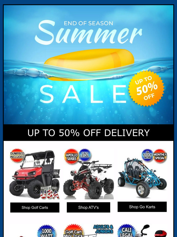 Goodbye Summer! - Up To 50% OFF DELIVERY @ SaferWholesale - Call Now!