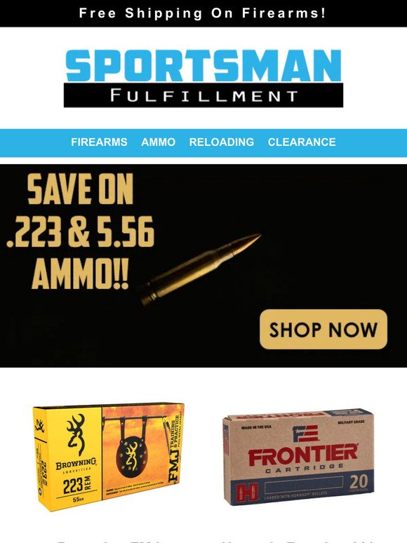 Check Out These Sale Prices On .223 & 5.56 Ammo!