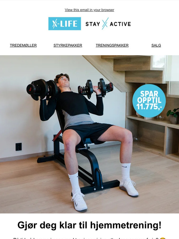 Gjør deg klar til hjemmetrening!