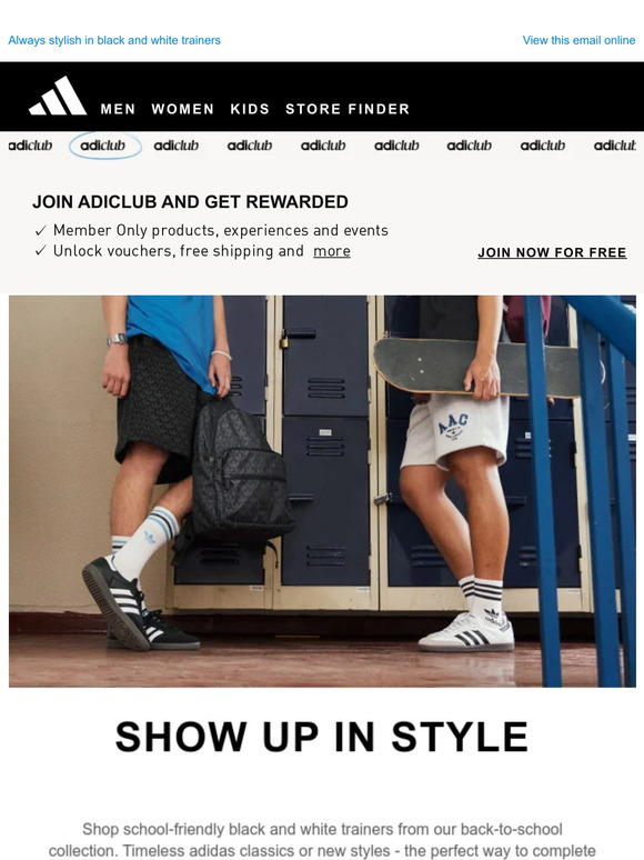 adidas back-to-school trainers