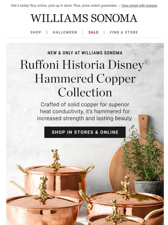 NEW Ruffoni Historia Disney© Hammered Copper Collection + more ways to level up your kitchen