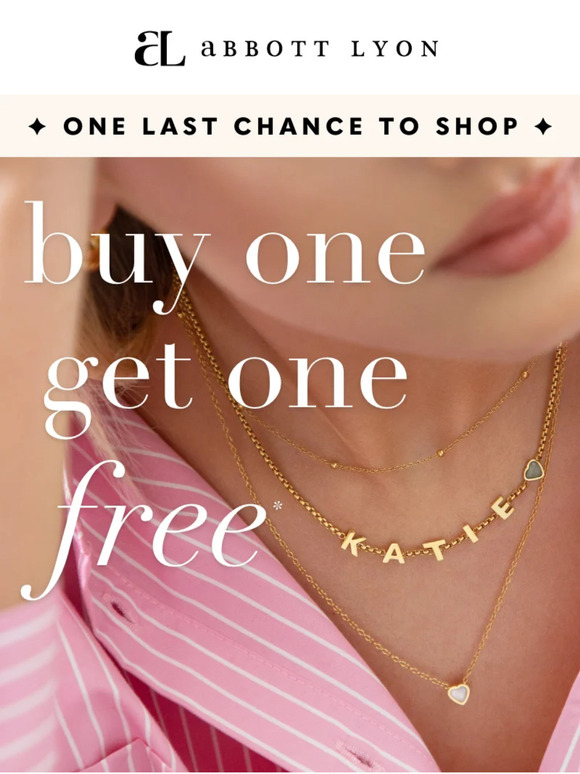 SERIOUSLY, Buy One Get One Free is ending 💔