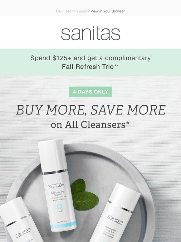 Stock up on cleansers and save!
