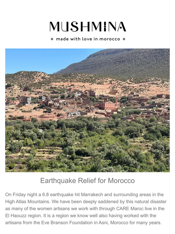 Earthquake Relief for Morocco
