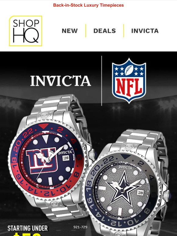 Are you ready for some football?! Find your favorite teams and get ready  for the Invicta @nfl season kickoff on @shophq TONIGHT at 6pm…