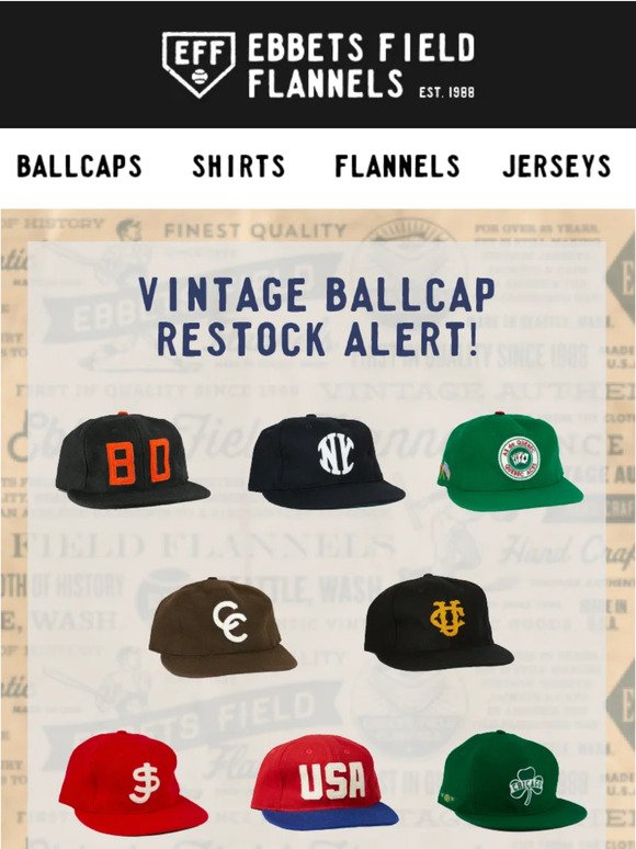 New York Black Yankees NLB Mossy Slate Fitted Ballcap - Ebbets Field  Flannels