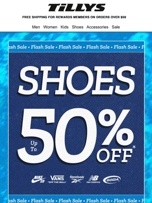 Shoe Flash Sale ⚡ Run, don't walk! Our shoes are on sale!