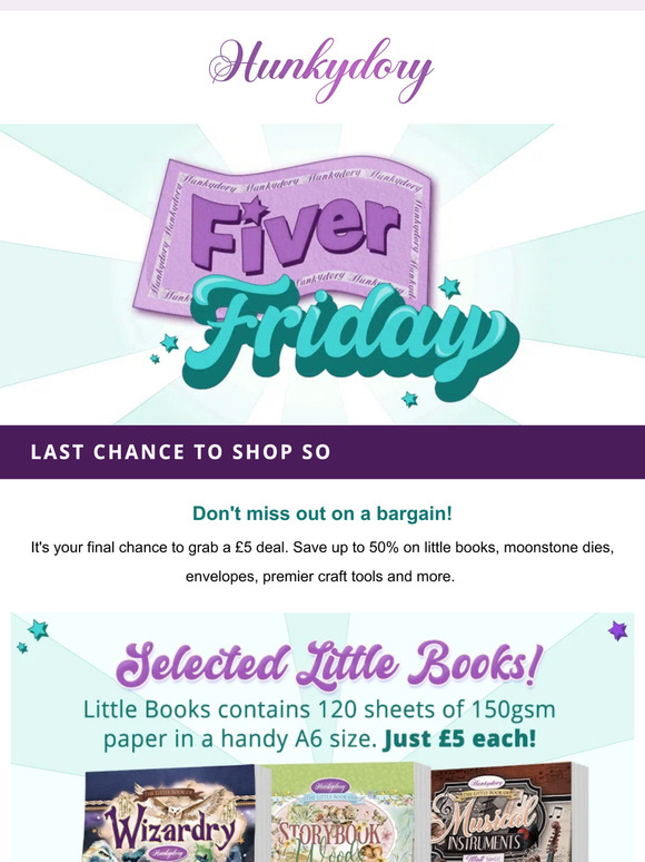 £5 deals END TONIGHT!