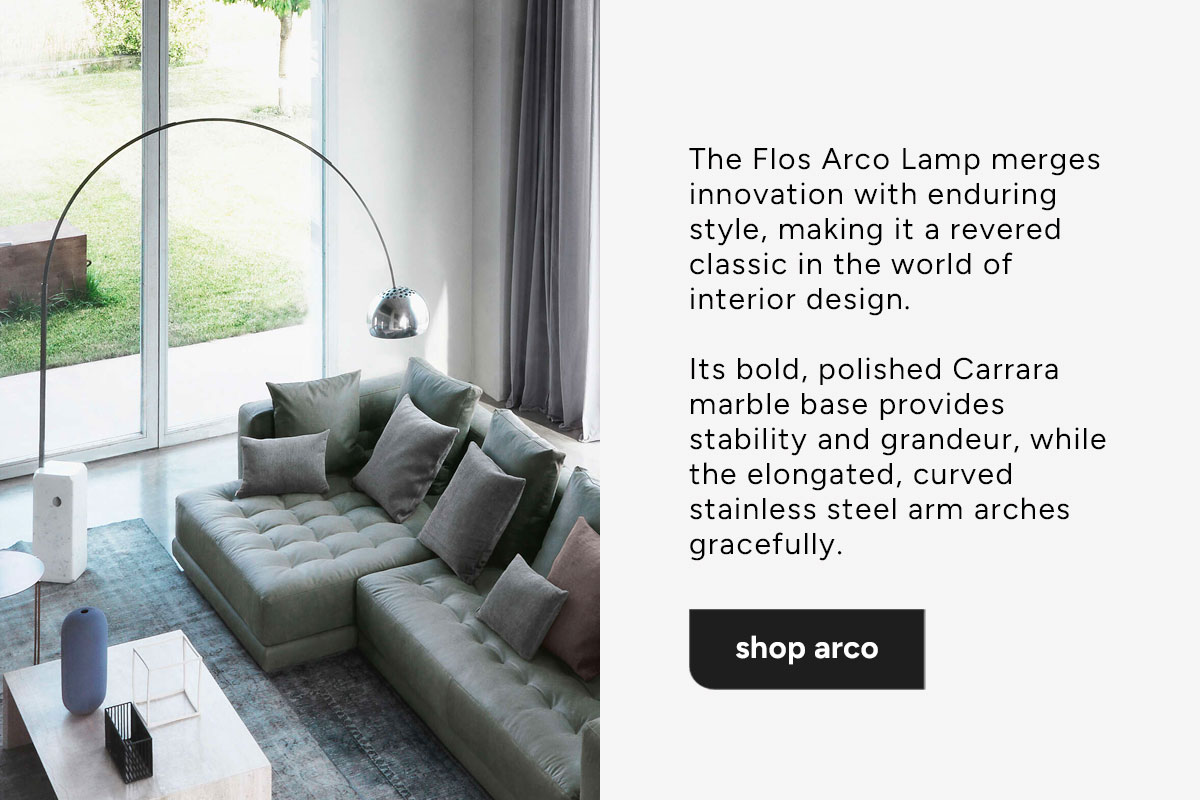 Flos Arco Lamp - A revered classic | Available at Utility Design