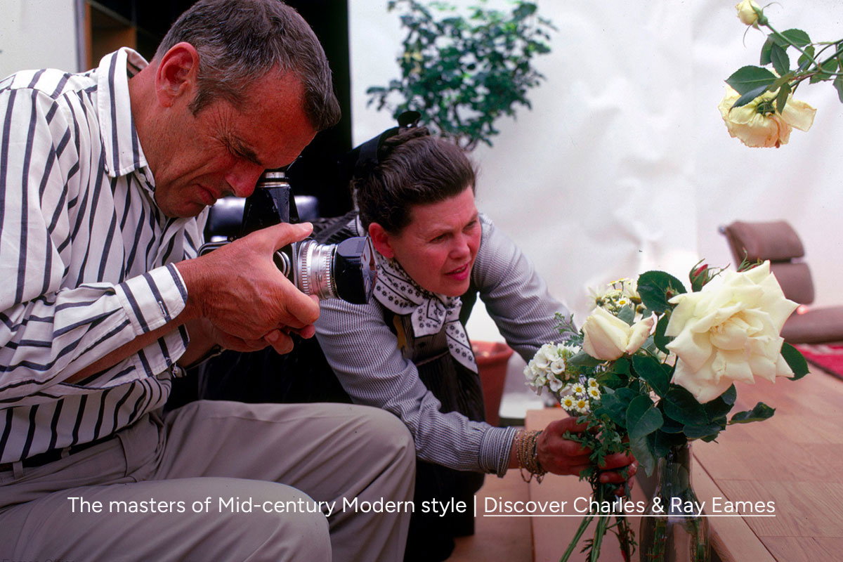 Charles & Ray Eames - Masters of Mid-Century Modern design | Discover their designs now at Utility Design