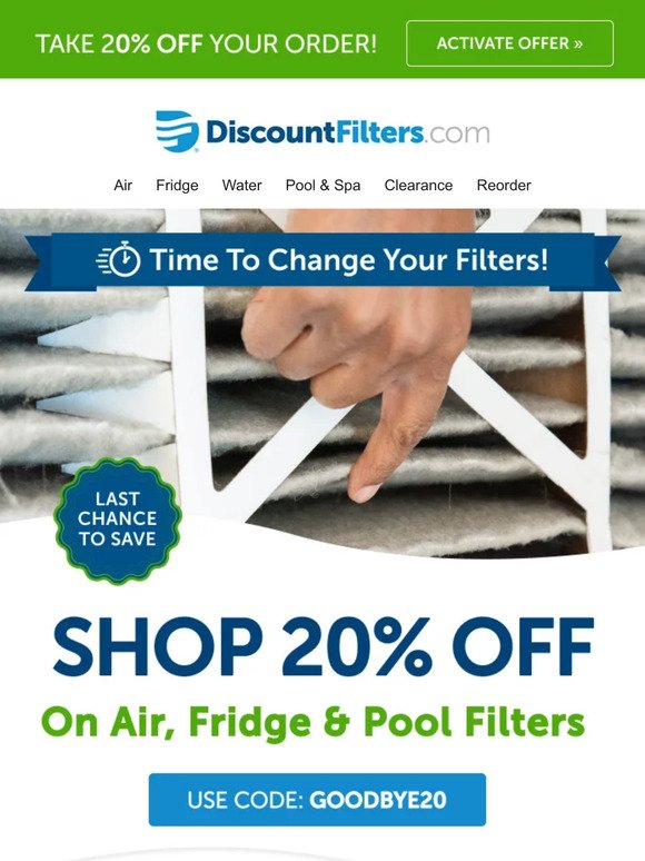 ⌚Time To Change Your Filters!