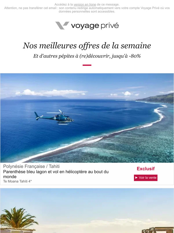 🚁 Tahiti ou New York en hélicoptère et d'autres pépites jusqu'à -80%