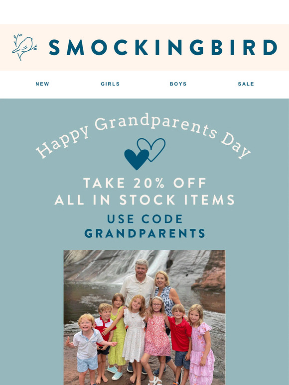 Happy Grandparents Day👨‍👩‍👦❤️20% OFF ALL IN STOCK