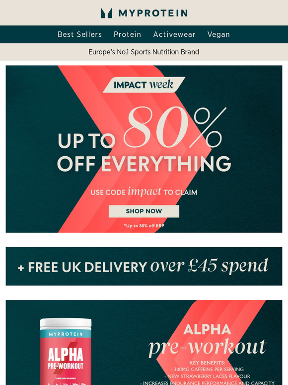 Up to 80% off literally everything...