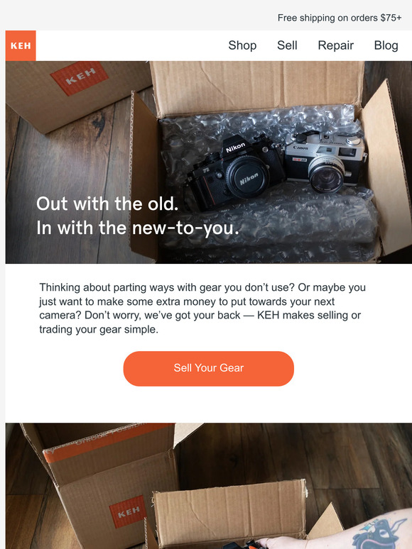 Ready to let go? Sell or trade your used gear.