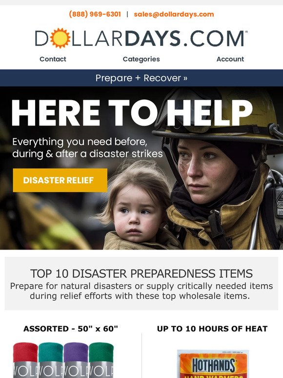 Help Prepare For Emergencies & Relief Efforts 📦
