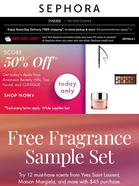 Your FREE fragrance sample set is here 😍 Min. spend required.