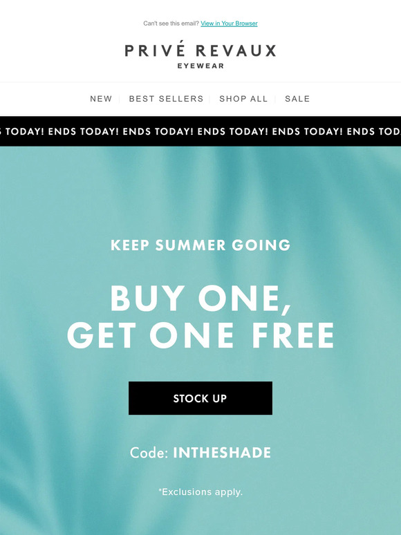 Last Chance: Buy one, get one free!