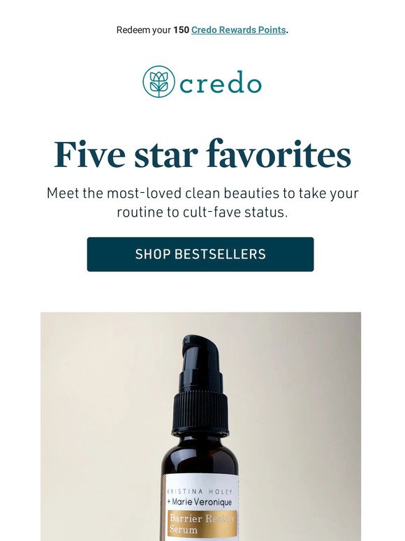 Top clean beauty with five-star reviews