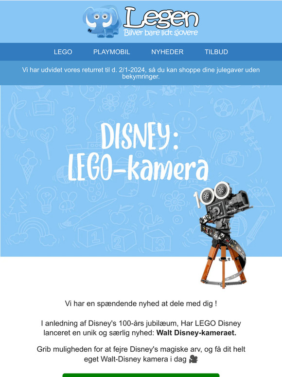 Fejr Disney's 100-års jubilæum