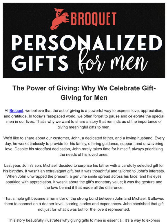 Celebrating Gift-Giving for Men 🎁