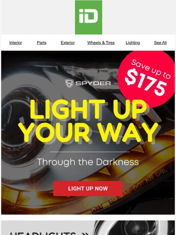 Spyder Lighting: Up to $175 Off
