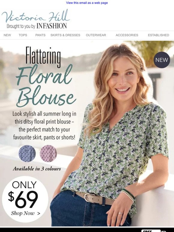 NEW Style for Summer | Flattering Floral Blouse