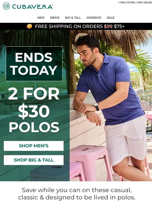 (Almost) A Done Deal: 2 For $30 Polos