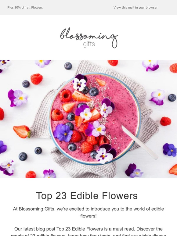 Discover the Secret World of Edible Flowers 🌼🍽️