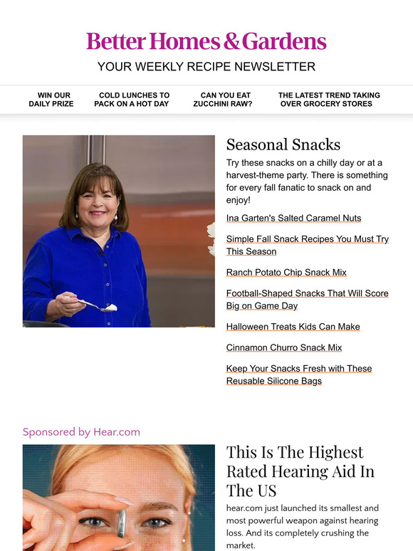 Better Homes and Gardens Ina Garten's Salted Caramel Nuts Recipe Makes