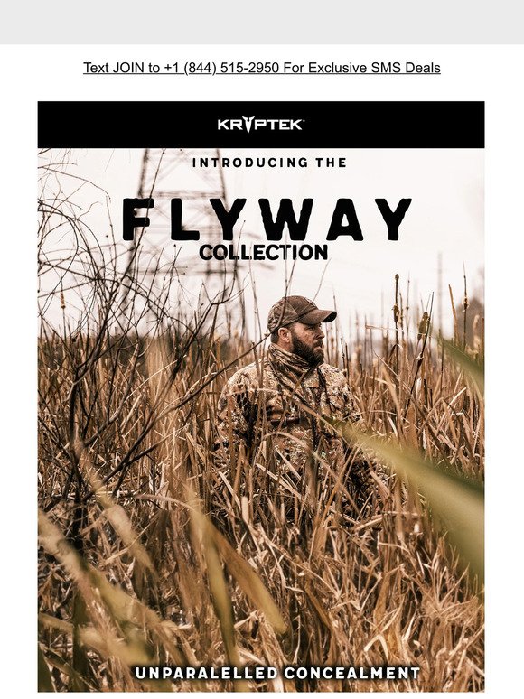 Introducing Flyway, unmatched concealment for waterfowl hunters