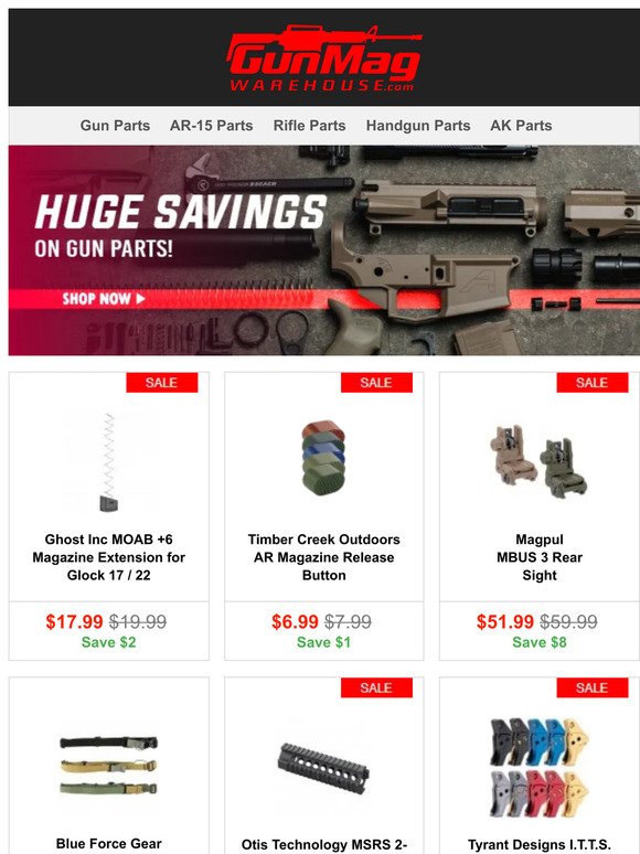 Customize Your Gear! | Ghost Inc MOAB +6 Glock 17 Extension for $18