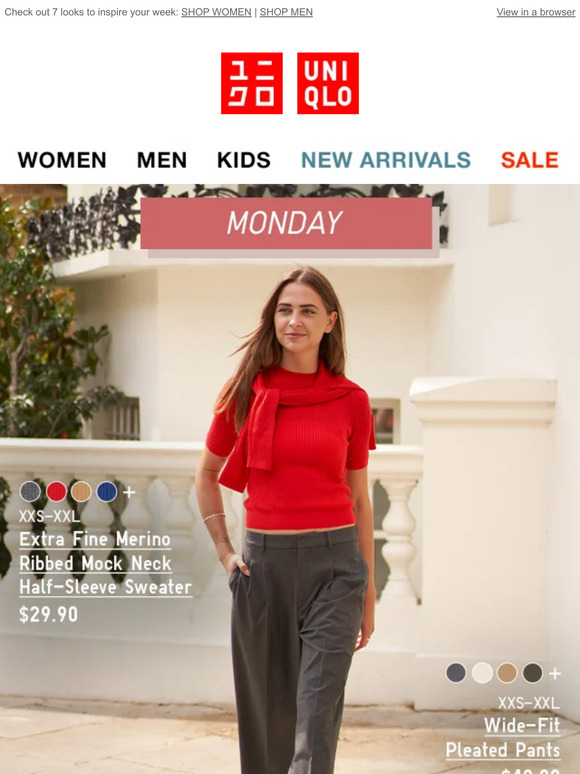 UNIQLO from Monday to Sunday
