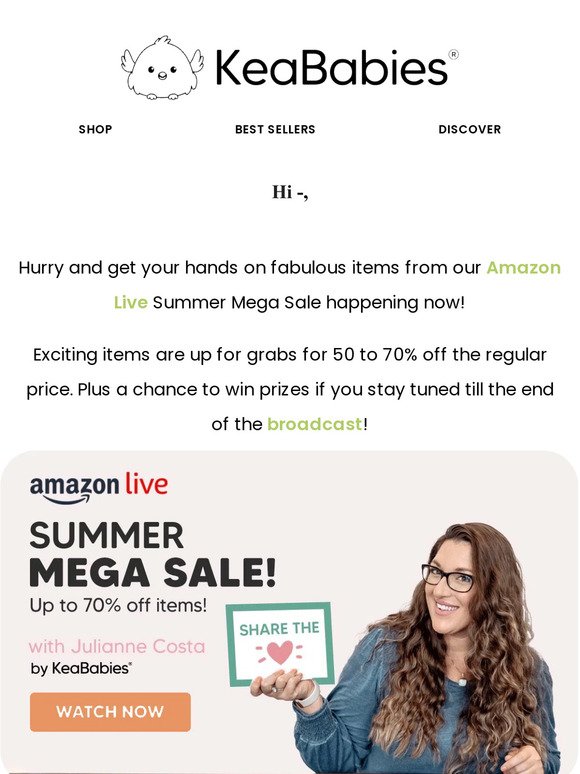 It's Happening Now: Summer Mega Sale!