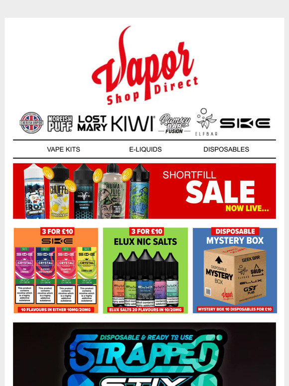 Strapped V2 Disposable - Get 5 For £10 (Special Offer)