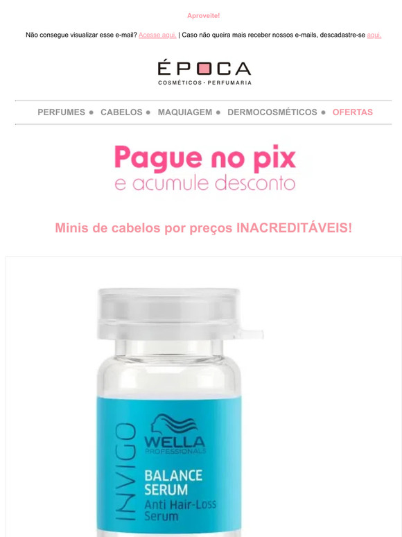 Produtos de marcas profissionais de cabelos por 9,90!!! TEMPO LIMITADO!