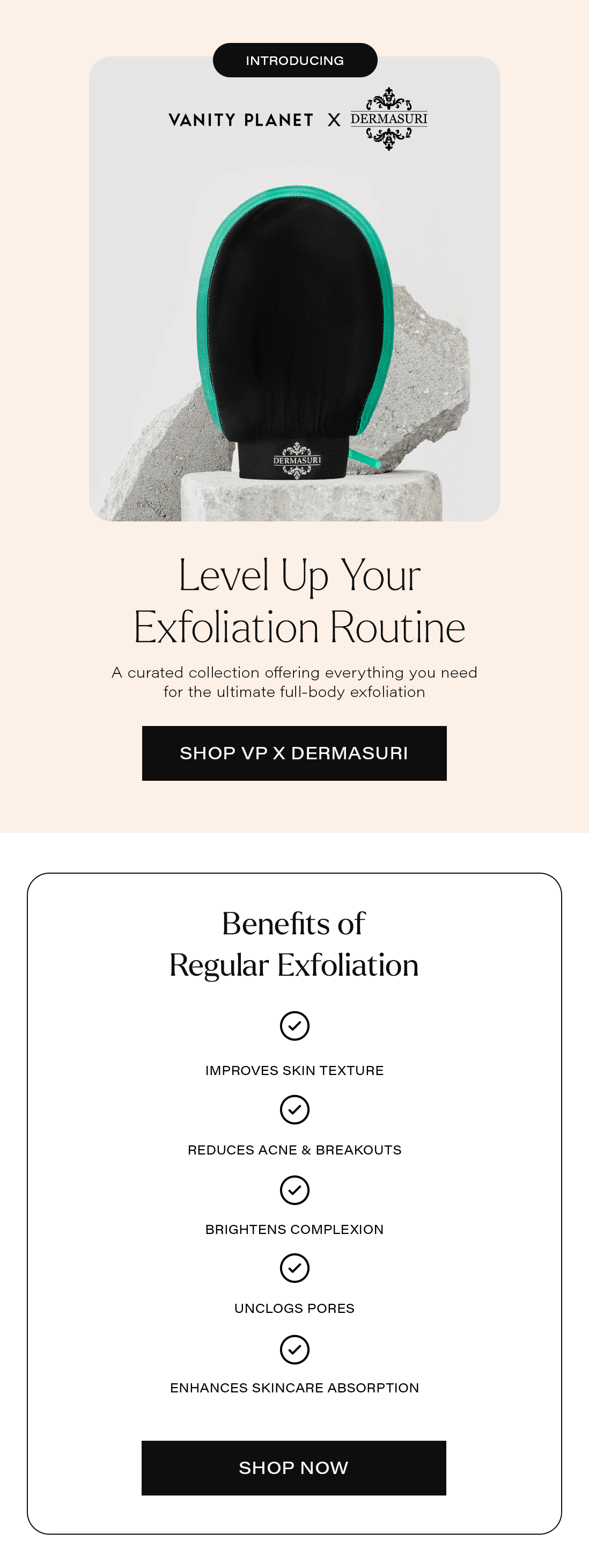 Vanity The Ultimate Full Body Exfoliation Milled