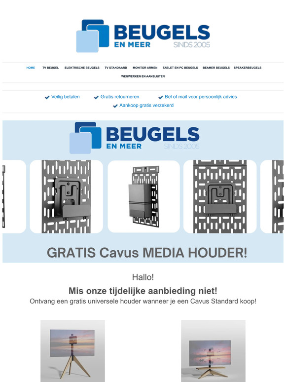 Vindt je TV BEUGEL die bij jou past!
