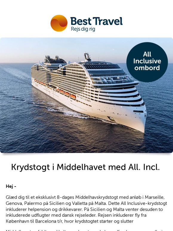 best travel krydstogt