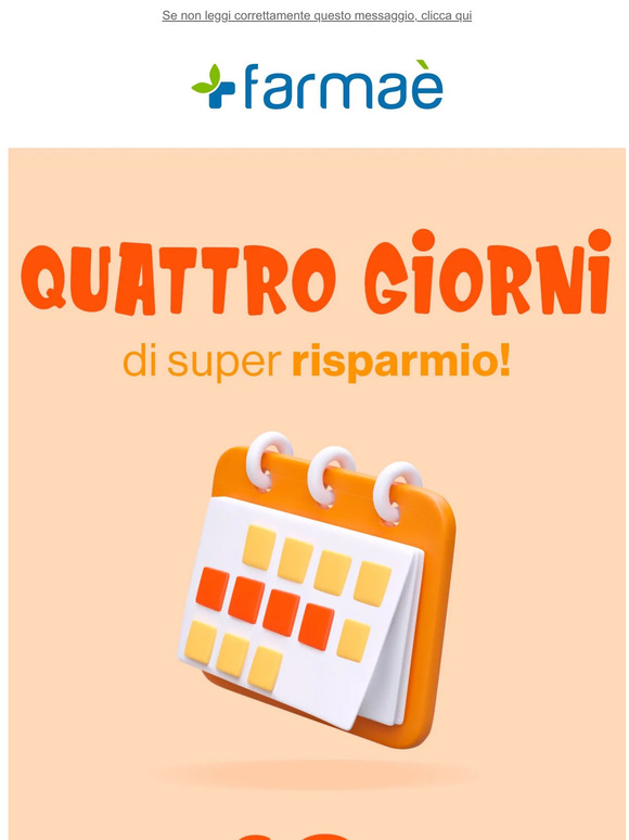 farmae 🗓️ Guarda cosa dice il nostro calendario. 🛍 Milled