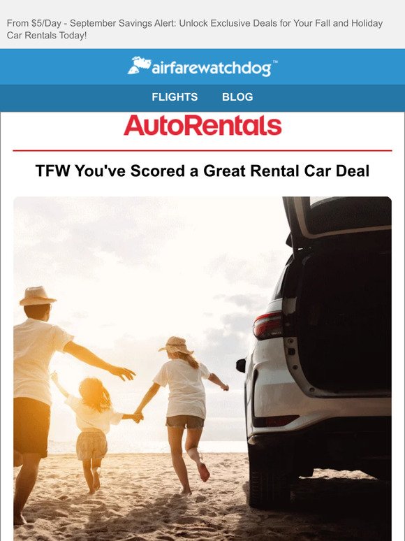 TFW You've Scored the Best Car Rental Deal!  Don't Miss Out