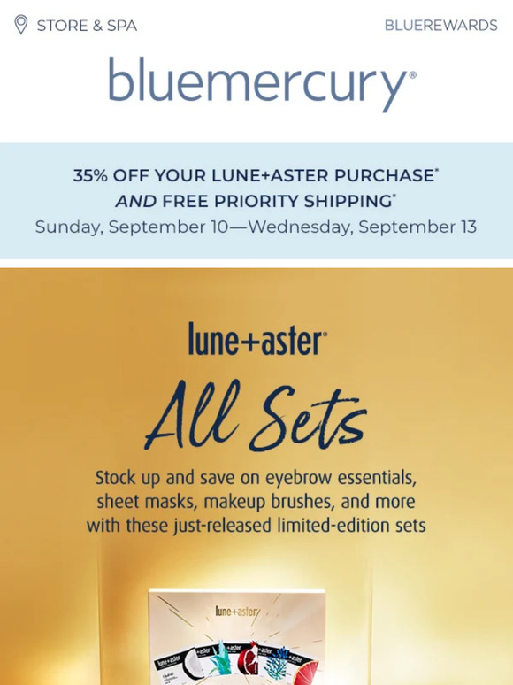 35% off must-have sets from Lune+Aster