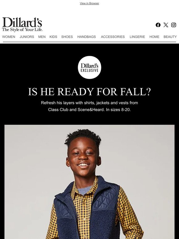 Boys’: Is He Ready for Fall?