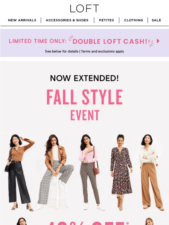 NOW EXTENDED: 40% off your purchase + FREE shipping